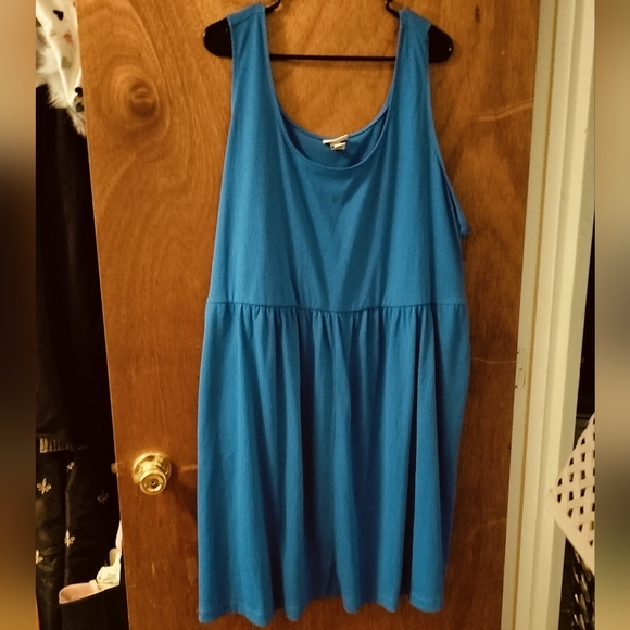 Ava & Viv 3x Blue Tank Mini Dress - Picture 1 of 4
